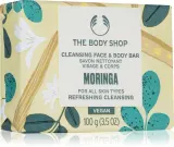 The Body Shop Moringa Cleansing Bar - Твердое мыло для лица и тела, 100 г — фото 1