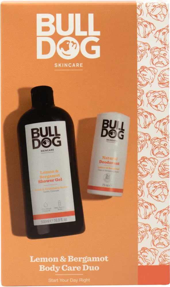 Bulldog Lemon & Bergamot Body Care Duo - Подарочный набор для тела