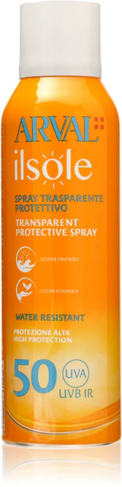 Arval IlSole Transparent Protective Spray SPF 50 - Крем для загара в спрее SPF 50, 200 мл