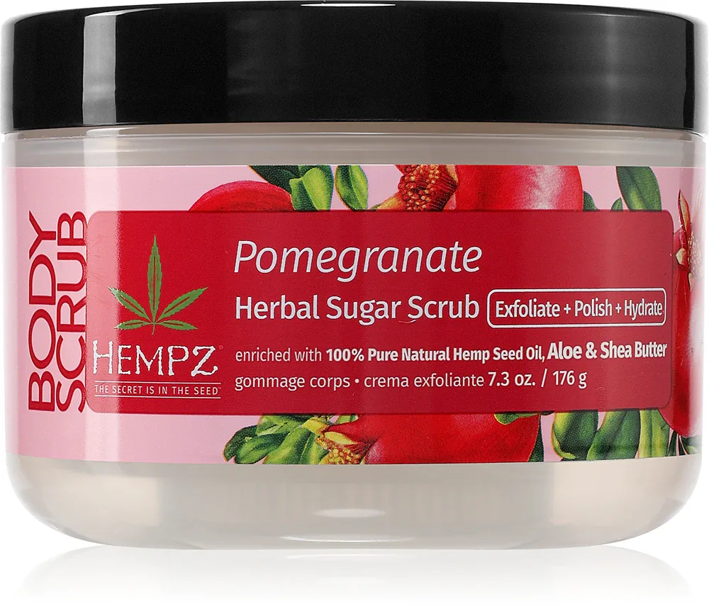 HEMPZ Pomegranate - Пилинг для тела, 176 г