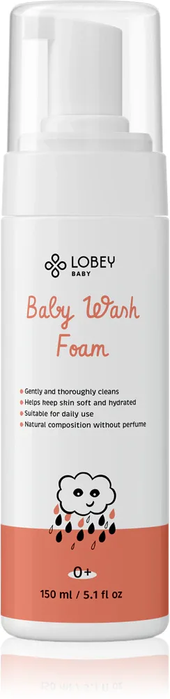 Lobey Baby Care Foam - Пенка для купания для младенцев, 150 мл