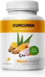 Биологически активная добавка MycoMedica Curcumin, в капсулах, для пищеварения, 120 капсул — фото 1