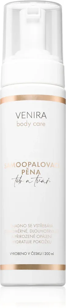 Venira Self-Tanning Foam - Автозагар для тела и лица - самозагарающая пена, 200 мл
