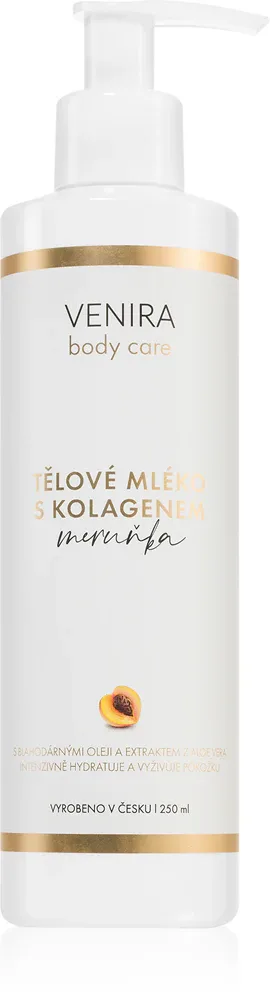 Venira Body Lotion with Collagen - Увлажняющее молочко для тела Apricot, 250 мл