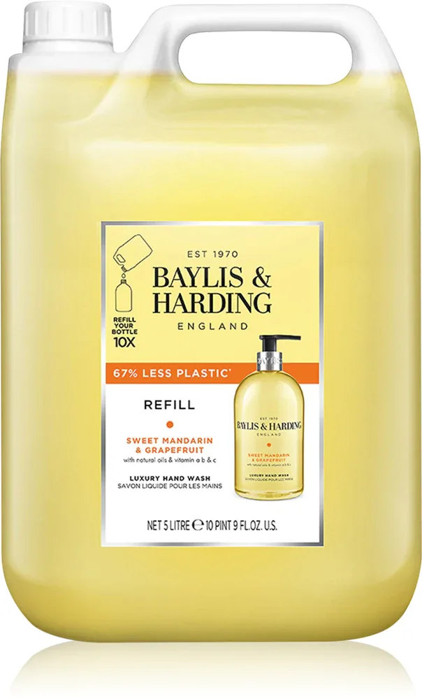 Baylis & Harding Sweet Mandarin & Grapefruit - Мыло жидкое Baylis Harding Sweet Mandarin Grapefruit для рук, сменный блок, 5000 мл
