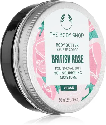 The Body Shop British Rose Body Butter - Масло для тела с питательным действием, 50 мл