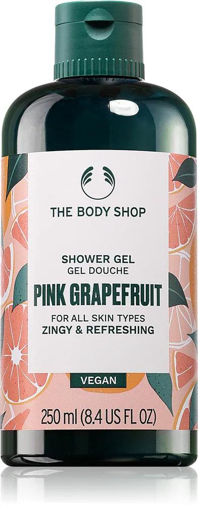 Гель для душа The Body Shop Pink Grapefruit Shower Gel освежающий, с обильной пеной, 60 мл / 250 мл