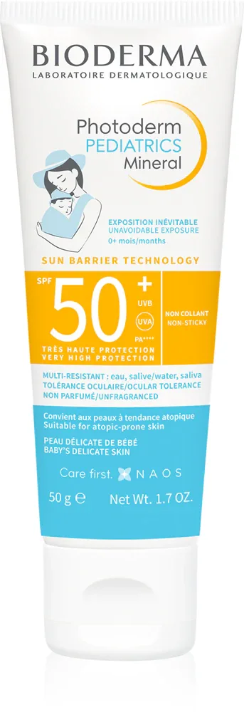 Крем солнцезащитный Bioderma Photoderm Pediatrics детский, минеральный, SPF 50+, 50 г