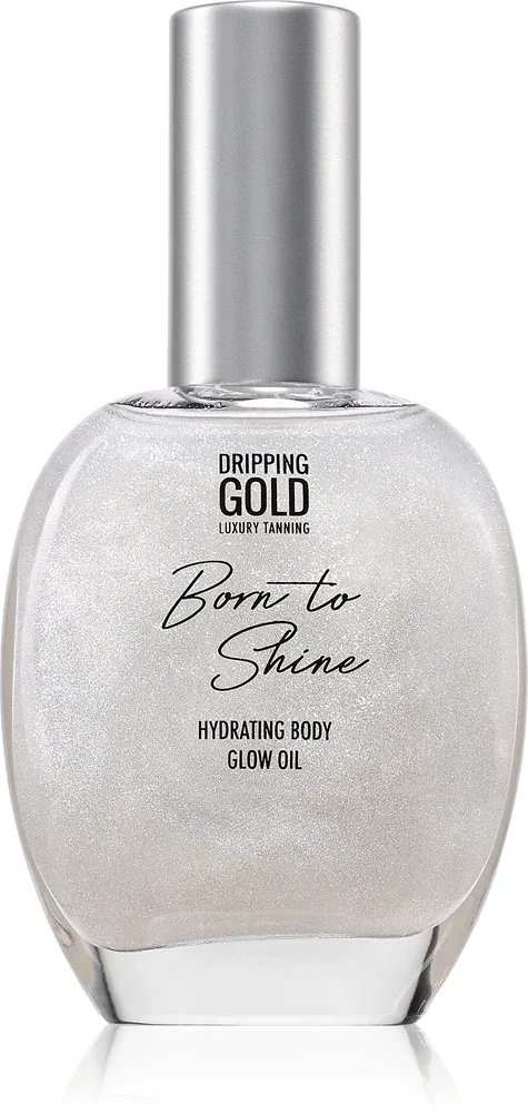 Dripping Gold Born To Shine - Блестящее масло для тела, 55 мл, оттенок Silver