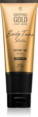 Dripping Gold Luxury Tanning Body Tune - Автозагар для тела и лица, обеспечивающий мгновенный эффект Medium-Dark, 125 мл
