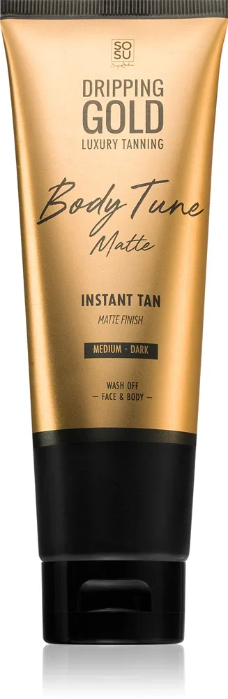Dripping Gold Luxury Tanning Body Tune - Автозагар для тела и лица, обеспечивающий мгновенный эффект Medium-Dark, 125 мл