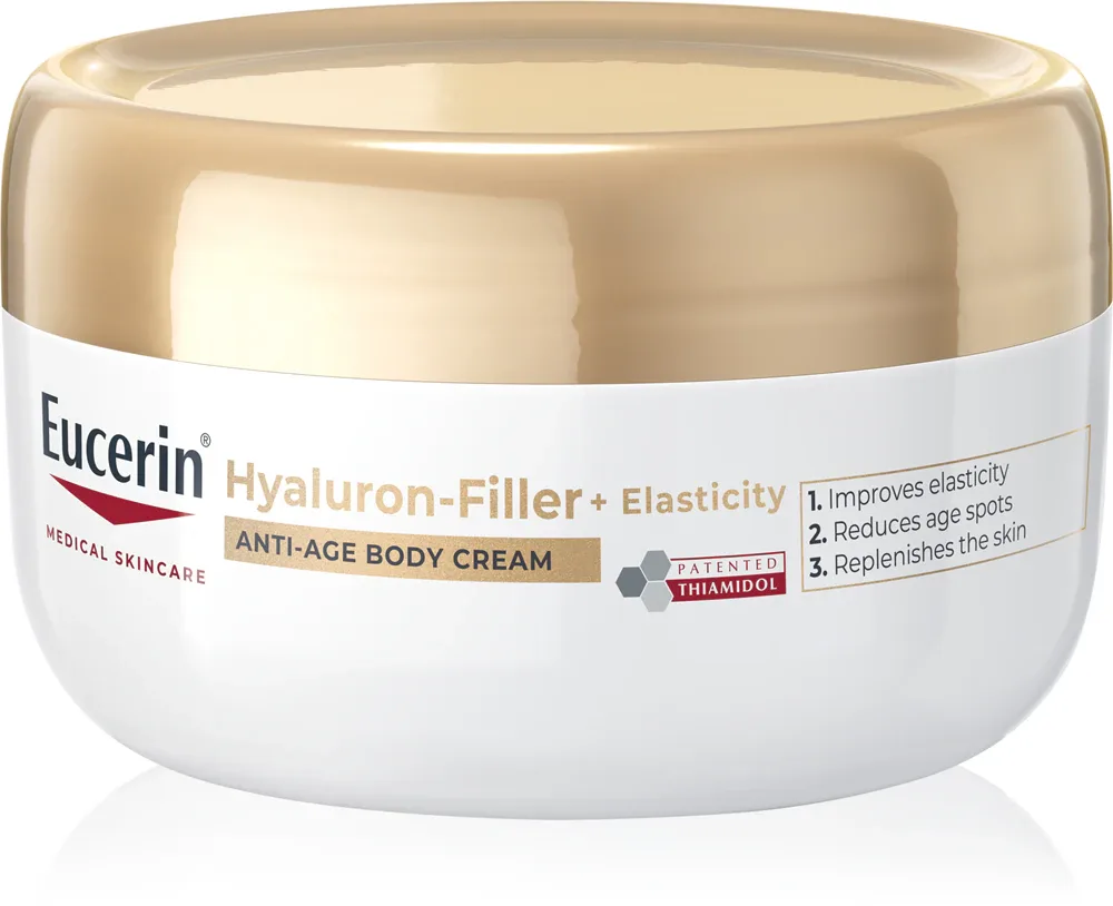 Eucerin Hyaluron-Filler + Elasticity Anti-Age Body Cream - Крем для тела с омолаживающим действием, 200 мл