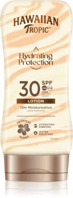 Крем солнцезащитный Hawaiian Tropic Hydrating Protection Lotion SPF 30, с маслом ши и какао, 180 мл