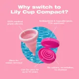 Чаша менструальная Intimina Lily Cup Compact B многоразовая, силиконовая, с тканевым мешочком, 23 мл — фото 3