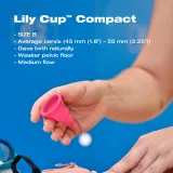 Чаша менструальная Intimina Lily Cup Compact B многоразовая, силиконовая, с тканевым мешочком, 23 мл — фото 4