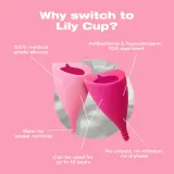 Чаша менструальная Intimina Lily Cup B многоразовая, силиконовая, с тканевым мешочком, 32 мл — фото 3