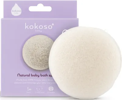 Kokoso Baby Kids - Нежная мочалка для детей для детей, 1 шт
