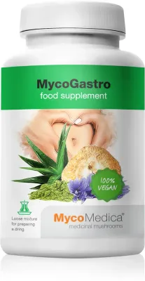 Добавка с экстрактом грибов MycoMedica MycoGastro для пищеварения, 90 г