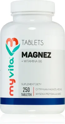 MyVita Magnez + B6 450mg - Таблетки для поддержания здоровья костей и зубов