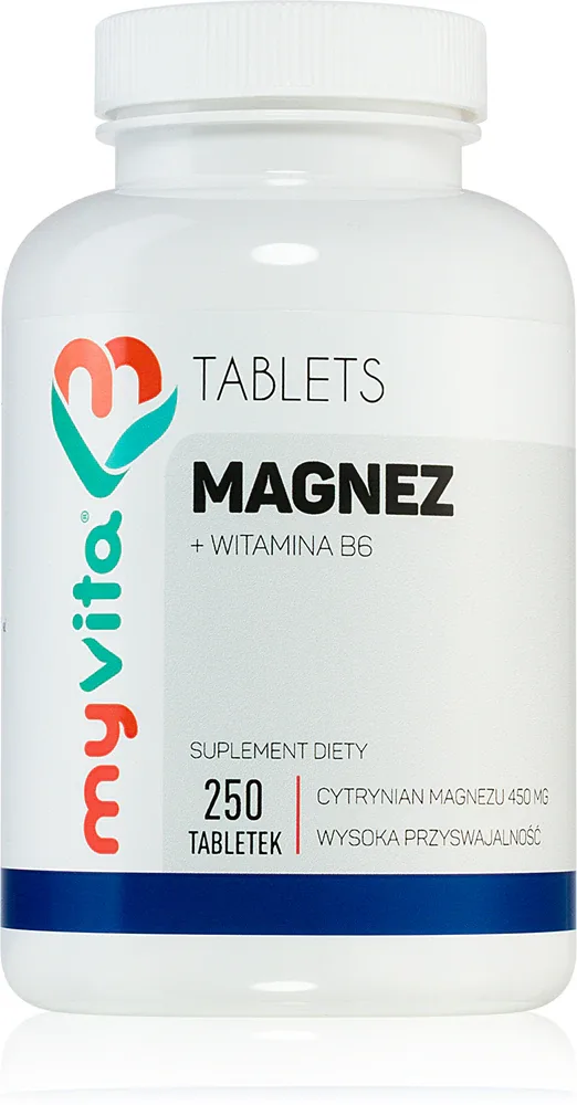 MyVita Magnez + B6 450mg - Таблетки для поддержания здоровья костей и зубов