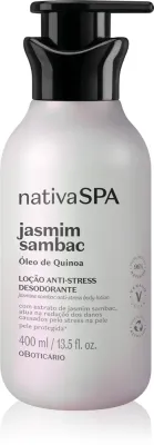 oBoticário Nativa SPA Jasmim Sambac - Молочко для тела oBoticario Nativa SPA Jasmim Sambac увлажняющее, с ароматом жасмина, 400 мл, 400 мл