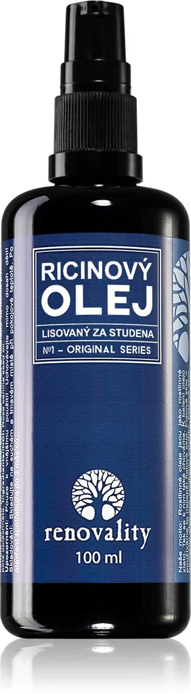 Масло касторовое для тела и лица Renovality Original Series холодного отжима, 100 мл