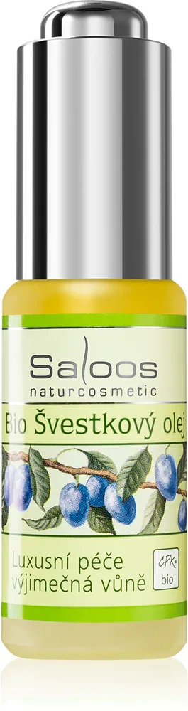 Масло сливовых косточек холодного отжима Saloos Cold Pressed Oils Bio Plum для тела, 20 мл