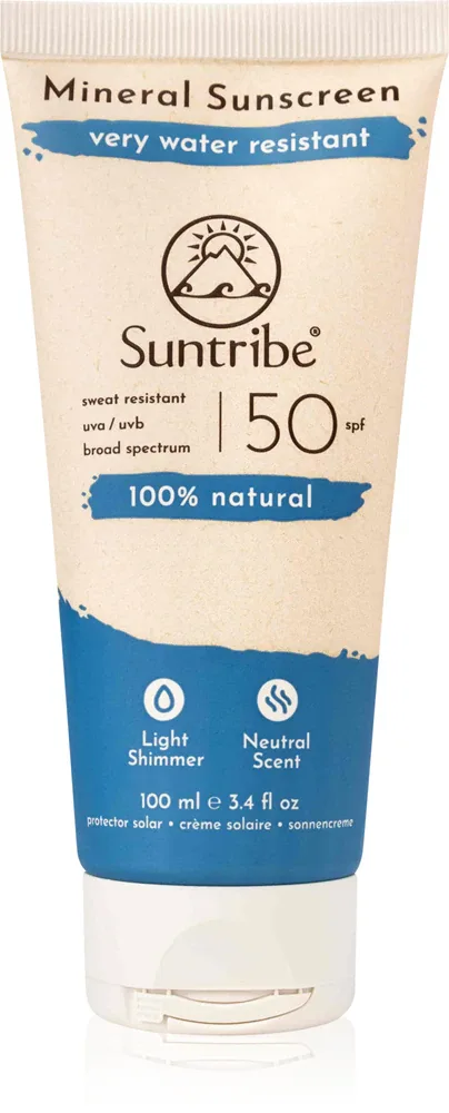Suntribe Mineral Sunscreen - Минеральный защитный крем для лица и тела SPF 50, 100 мл