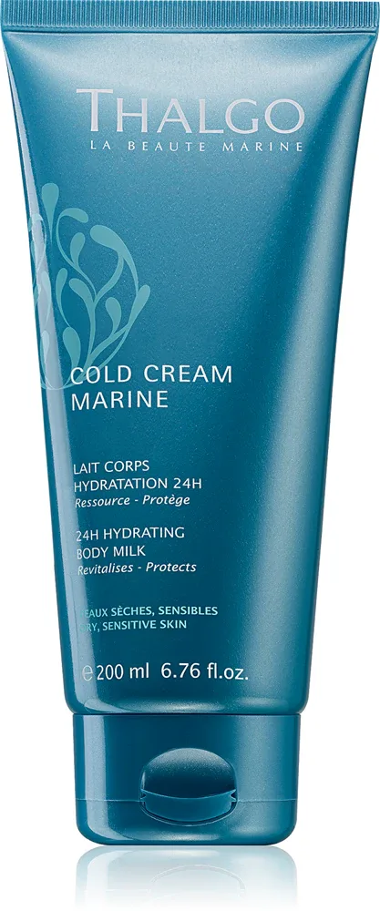 Thalgo Cold Cream Marine 24H Hydrating Body Milk - Увлажняющее молочко для тела для сухой кожи, 200 мл