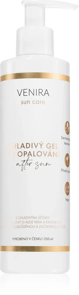 Venira After Sun Cooling Gel - Гель после загара охлаждающий After Sun Cooling Gel, для лица и тела, 250 мл, 250 мл