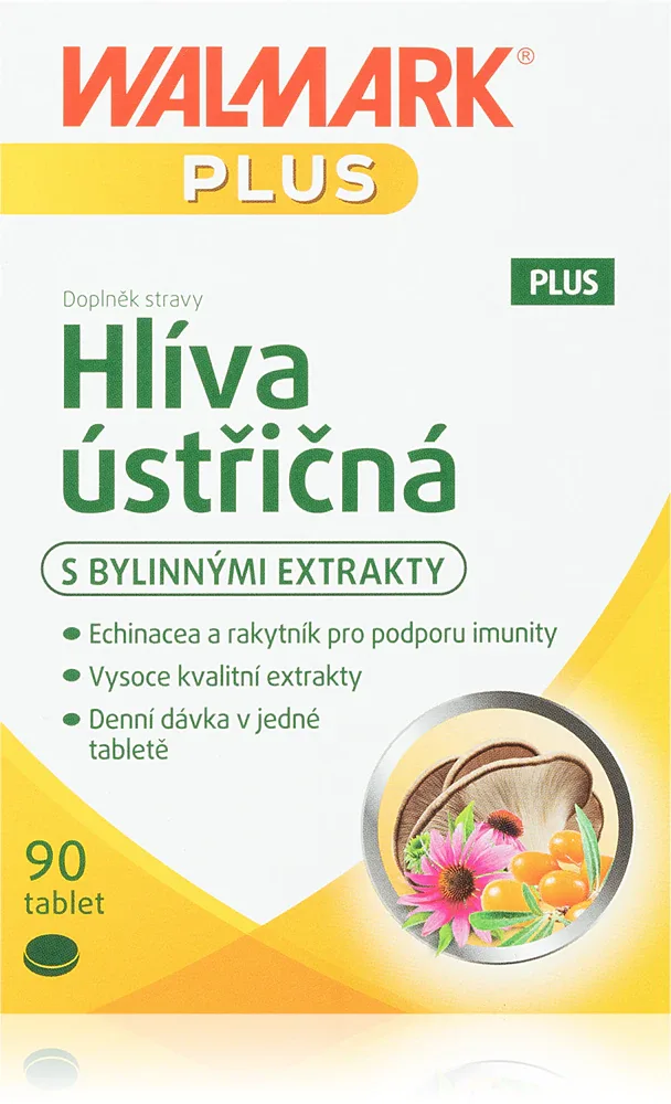 Экстракт вешенки в таблетках Walmark Oyster mushroom PLUS с эхинацеей и облепихой, 90 табл