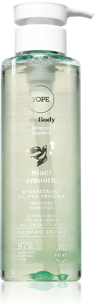 Гель для душа Yope myBody с гликолевой кислотой и ниацинамидом, мягко очищает и увлажняет, 300 мл