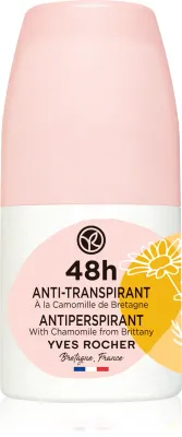 Антиперспирант Yves Rocher 48 H роликовый, с экстрактом ромашки, защита 48 часов, без белых следов, 50 мл