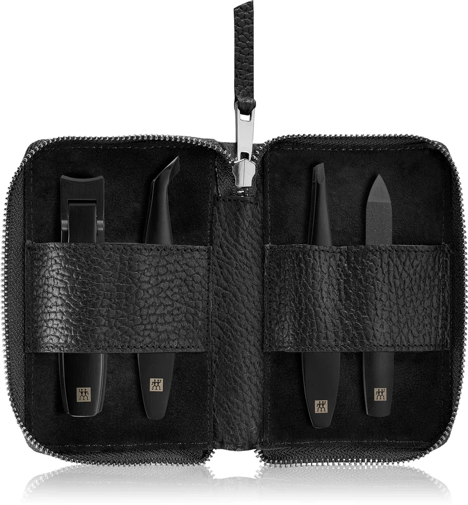 Маникюрный набор дорожный Zwilling Premium Black, с чехлом, 4 шт