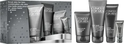 Clinique Holiday Great Skin for HIM: Combination Oily Skin - Праздничный подарочный набор для мужчин