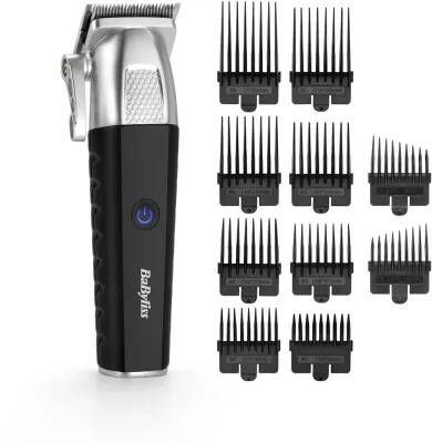 Машинка для стрижки волос BaByliss Lithium Power T812E беспроводная, с восемью насадками, 1 шт