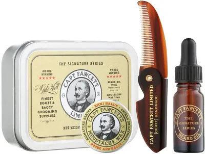 Captain Fawcett Ricki Hall´s Booze & Baccy Grooming Kit - Подарочный набор для мужчин для ухода за кожей лица, 1 шт