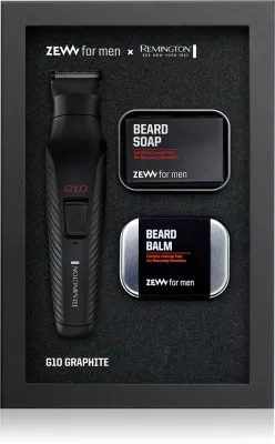 Zew For Men Remington G10 Graphite - Набор для стрижки бороды и тела