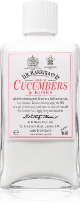 D.R. Harris Milk of Cucumber and Roses - Увлажняющее и очищающее молочко, 100 мл