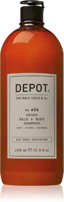 DEPOT 600 BODY SOLUTIONS NO. 606 SPORT HAIR & BODY - шампунь для волос и тела, 1000 мл