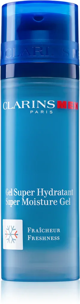 Clarins Men Super Moisture Gel - Увлажняющий гель, придающий молодой вид, 50 мл