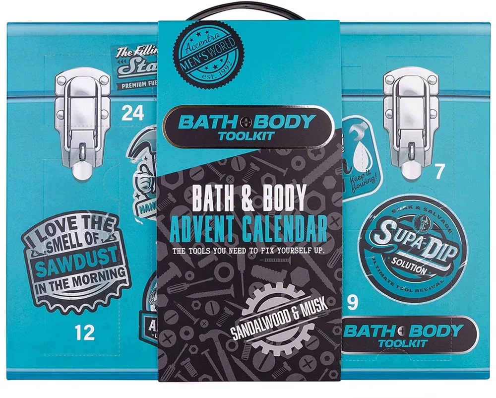 Accentra BATH and BODY TOOLKIT - Адвент-календарь для мужчин, 1 шт
