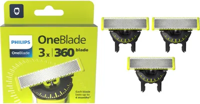 Philips OneBlade 360 QP430/50 - Запасные лезвия for Philips OneBlade, 3 шт