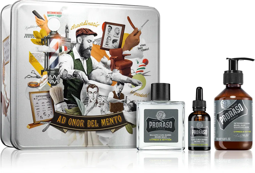 Proraso Set Beard Routine - Набор для лица Кипарис и Ветивер Cypress and Vetyver