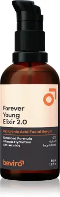 Сыворотка для лица Beviro Forever Young Elixir мужская, против морщин, с гиалуроновой кислотой, 50 мл