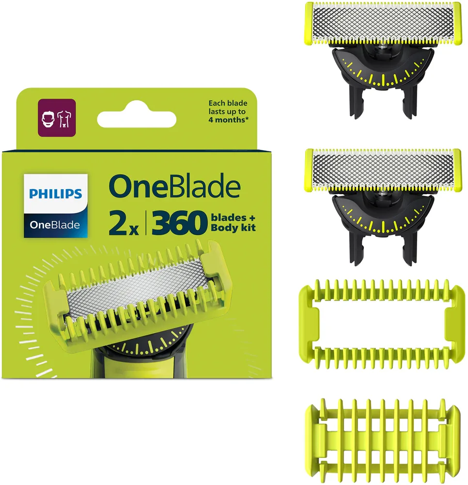 Philips OneBlade 360 QP624/50 - Запасные лезвия for Philips OneBlade 360, 2 шт