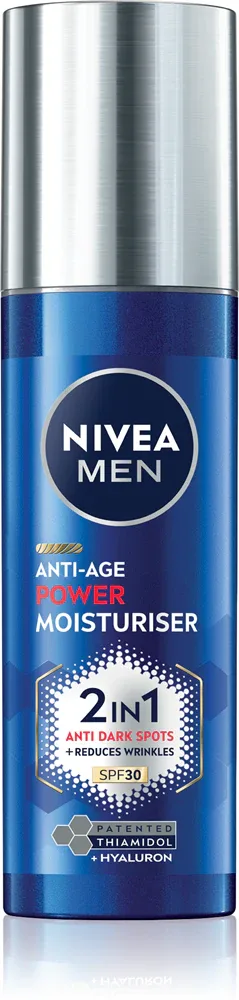 Крем для лица NIVEA MEN Anti-Age Power против морщин, увлажняющий, 50 мл SPF 30
