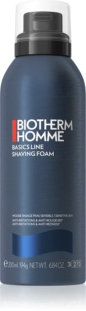 Biotherm Homme Basics Line Shaving Foam - Пена для бритья для чувствительной кожи, 200 мл