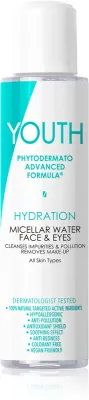 YOUTH Hydration Micellar Water Face & Eyes - Очищающая мицеллярная вода для лица и области вокруг глаз, 100 мл