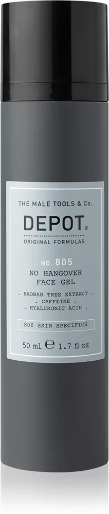 DEPOT 800 SKIN SPECIFICS NO. 805 NO HANGOVER FACE GEL - Увлажняющий гель для всех типов кожи, 50 мл